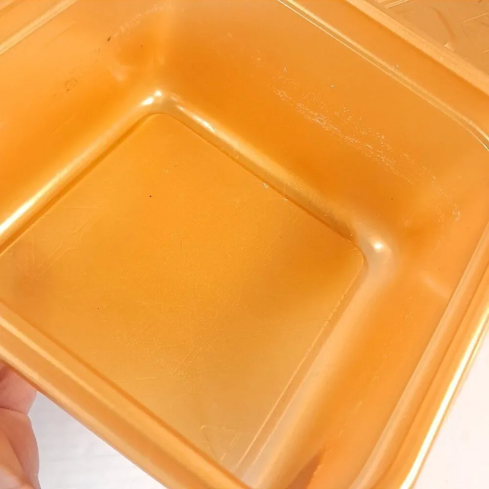 Ziploc‎ plastic Containers Gold Medium Square 5 cup x3 Limited Edition Holiday